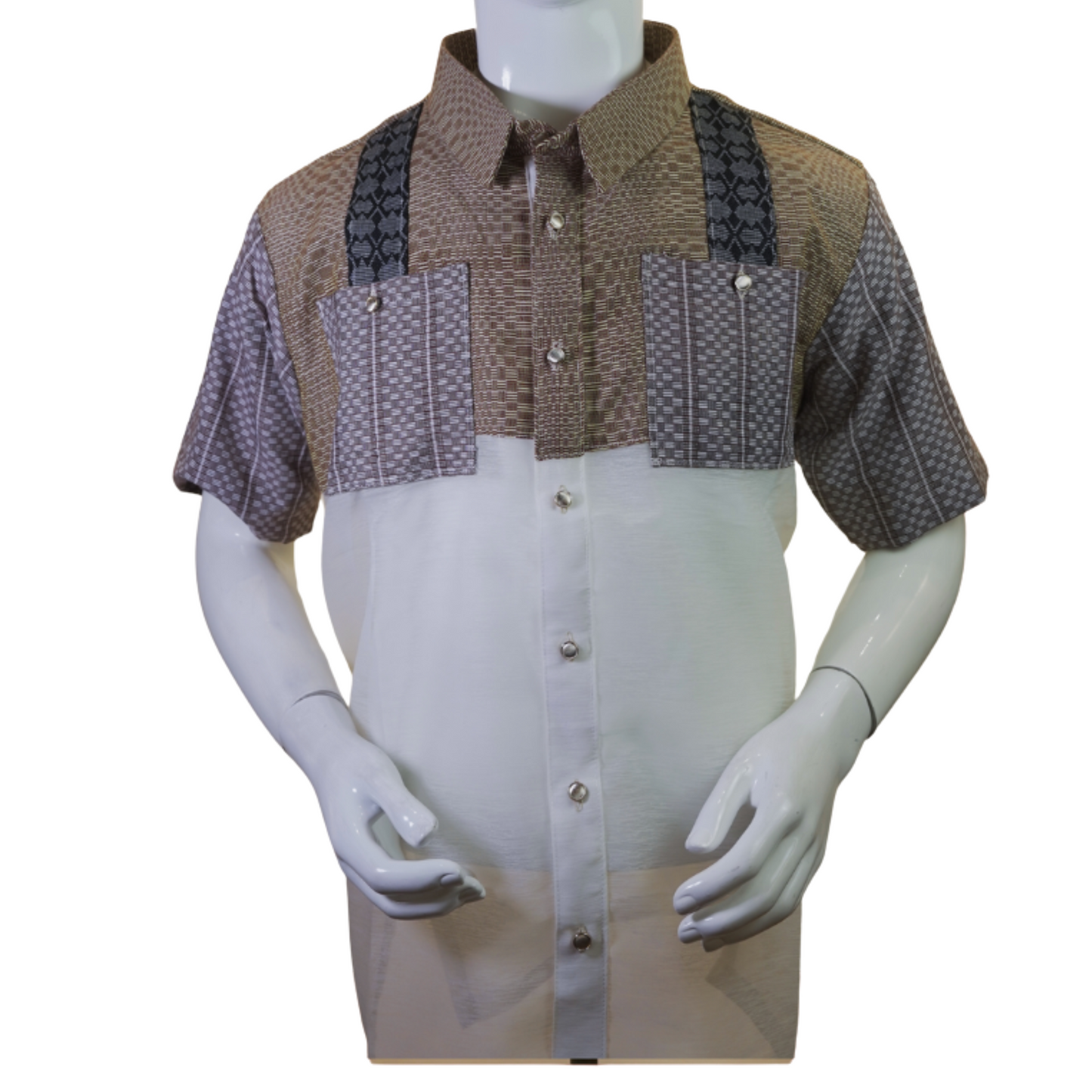 Color blocked barong